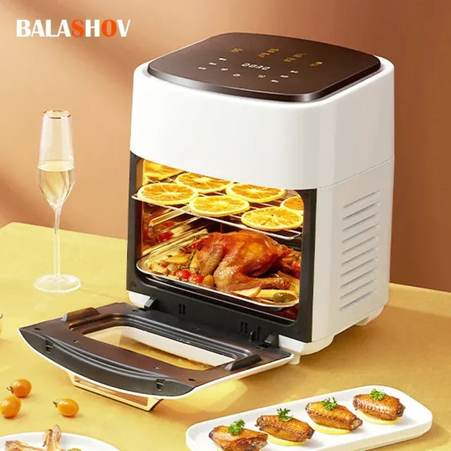 15L 10L 9L Dual Basket Air Fryer with 10 One-Touch Presets Two Zone  Technology Double air fryer accessories - AliExpress