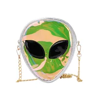 Bags For Women Trendy Women Children Alien Transparent Jelly Bag Shoulder Bag Backpack Phone Bag Punching Bag For Kids 12-14 1