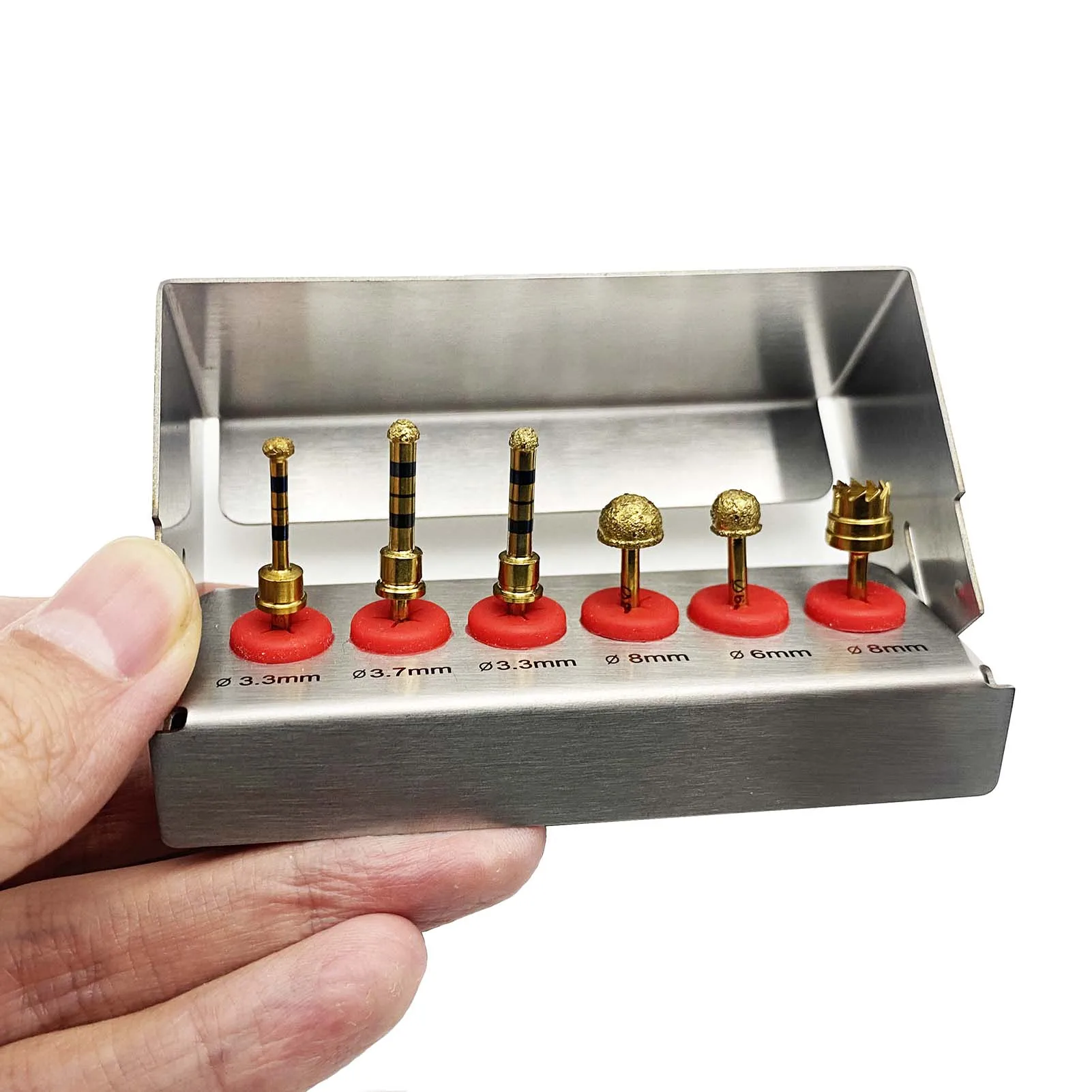 Dental Implant Sinus Lift Implant Kit Membrane Diamond Coated Bur Drills Lateral Approach Reamer Kit