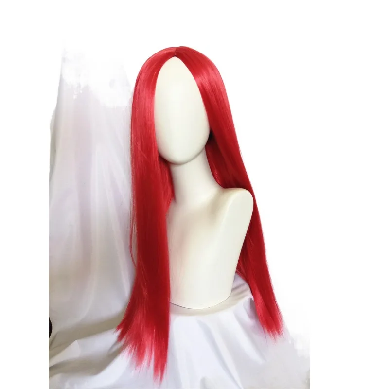 Halloween Horror Nacht Anime Perücke Sally Cosplay Perücken Rot Mittellanges Glattes Haar Perücke Für Frauen – Detail 7