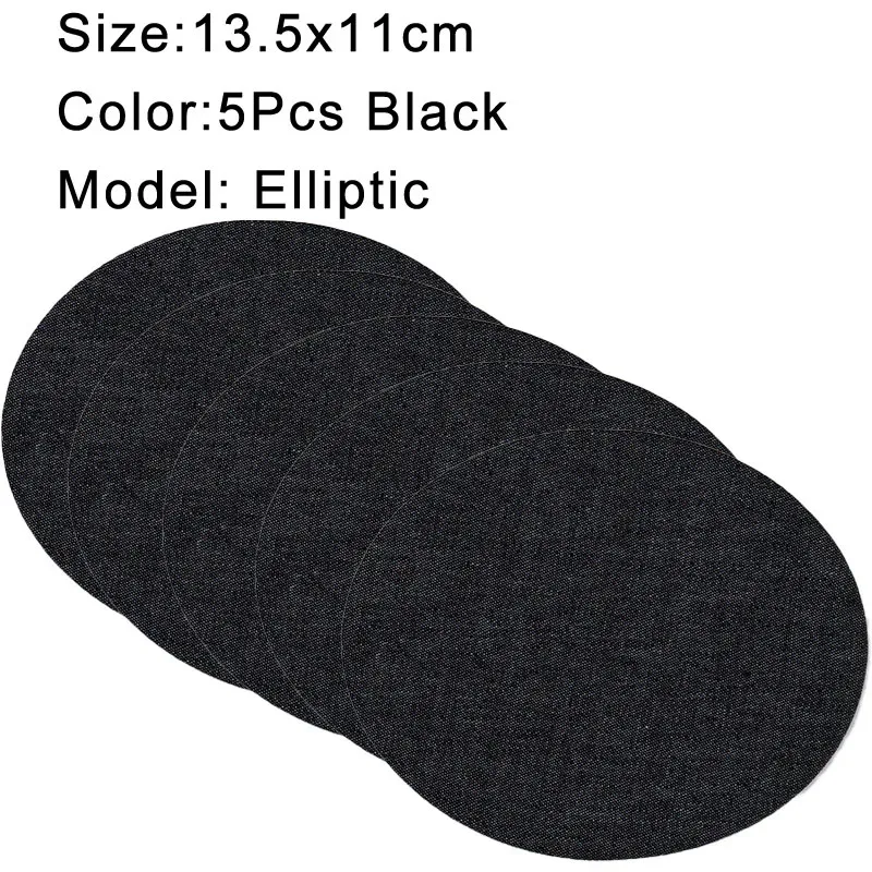 Premium Denim Iron-On Patches Set - Self-Adhesive Jean Repair & DIY Sewing Kit