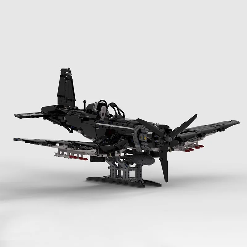 MOC-29318 전투기 제트 항공기 접합 블록 모델, 어린이 및 소년 퍼즐 교육, 생일 크리스마스 장난감 선물, 2418 개