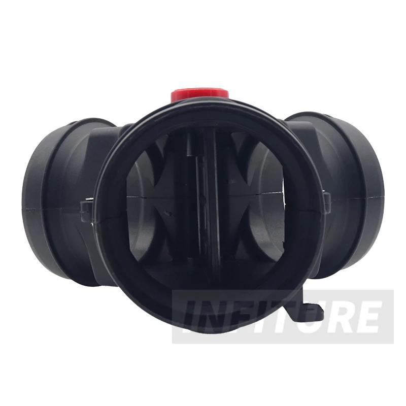 90MM/90 MM To 75MM Universal Valve Tee Car Parking Heater Pipe Exhaust Joint Ventilation Duct Tee for Car Truck Campers