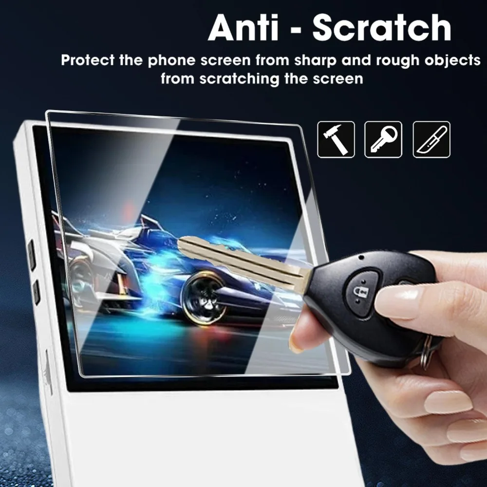 5-Pack HD Tempered Glass Shatterproof Screen Protectors - 9H Hardness, Anti-Scratch Protective Films