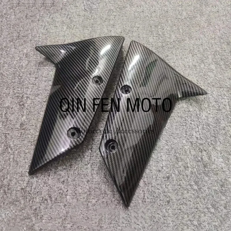 

Fit For Kawasaki ZX-10R 2004-2007 Carbon Fiber Paint Front Fender Side Arm Cover Panel Trim Fairing
