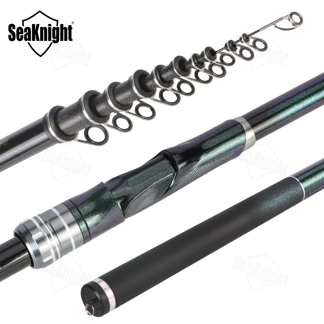 

NEW Arrival Seaknight Rock Rod High Carbon 4.5M 5.4M 6.3M Traveling Rod Ocean Spinning Fishing Rod ML MH XH Telescopic Sea Rods