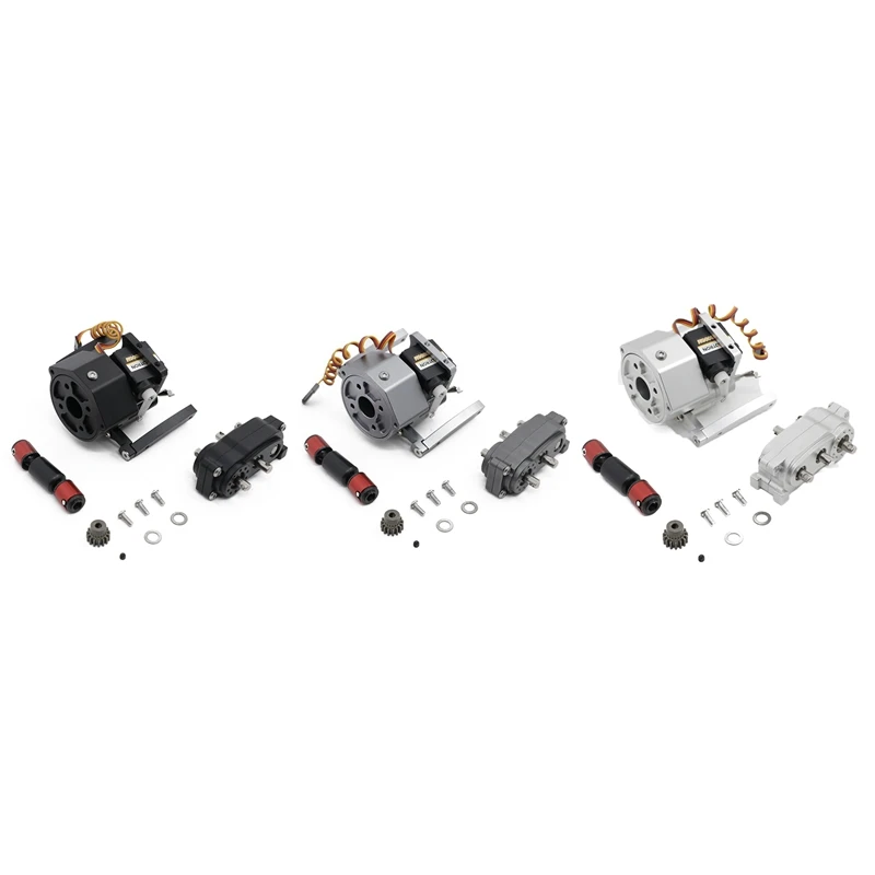 

Front Motor Prefixal Shiftable Gearbox Transfer Case Set For 1/10 RC Crawler Car Axial SCX10 & SCX10 II Upgrade Parts