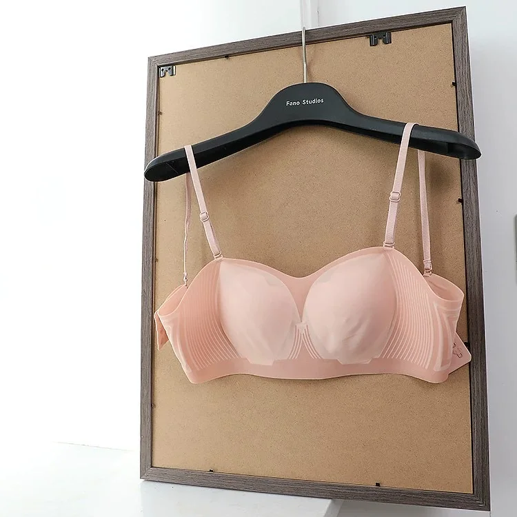

Soft support shell cups ultra-thin underwear without steel ring side closure bra women confortable lingerie