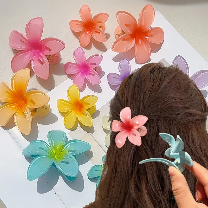 

Летние заколки для волос с цветами, новинка, заколка для волос в форме яйца, цветка, утконоса, заколка для волос, женские пляжные аксессуары для волос для девочек