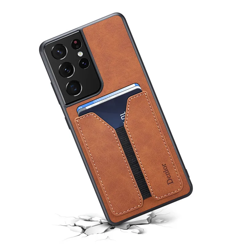 Premium Soft Leather Phone Case with Card Slot Holder