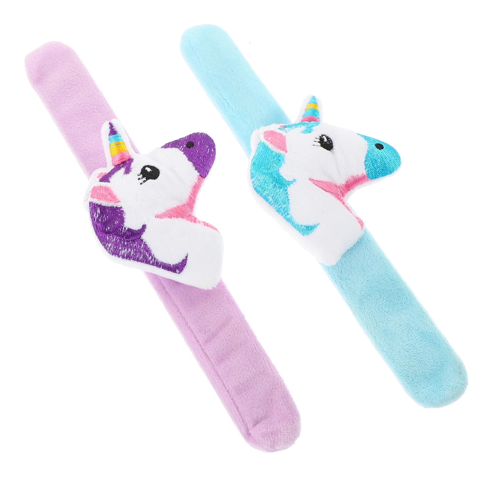

2Pcs Children Slap Wristbands Unicorn Party Slap Bands Kids Funny Slap Bracelets
