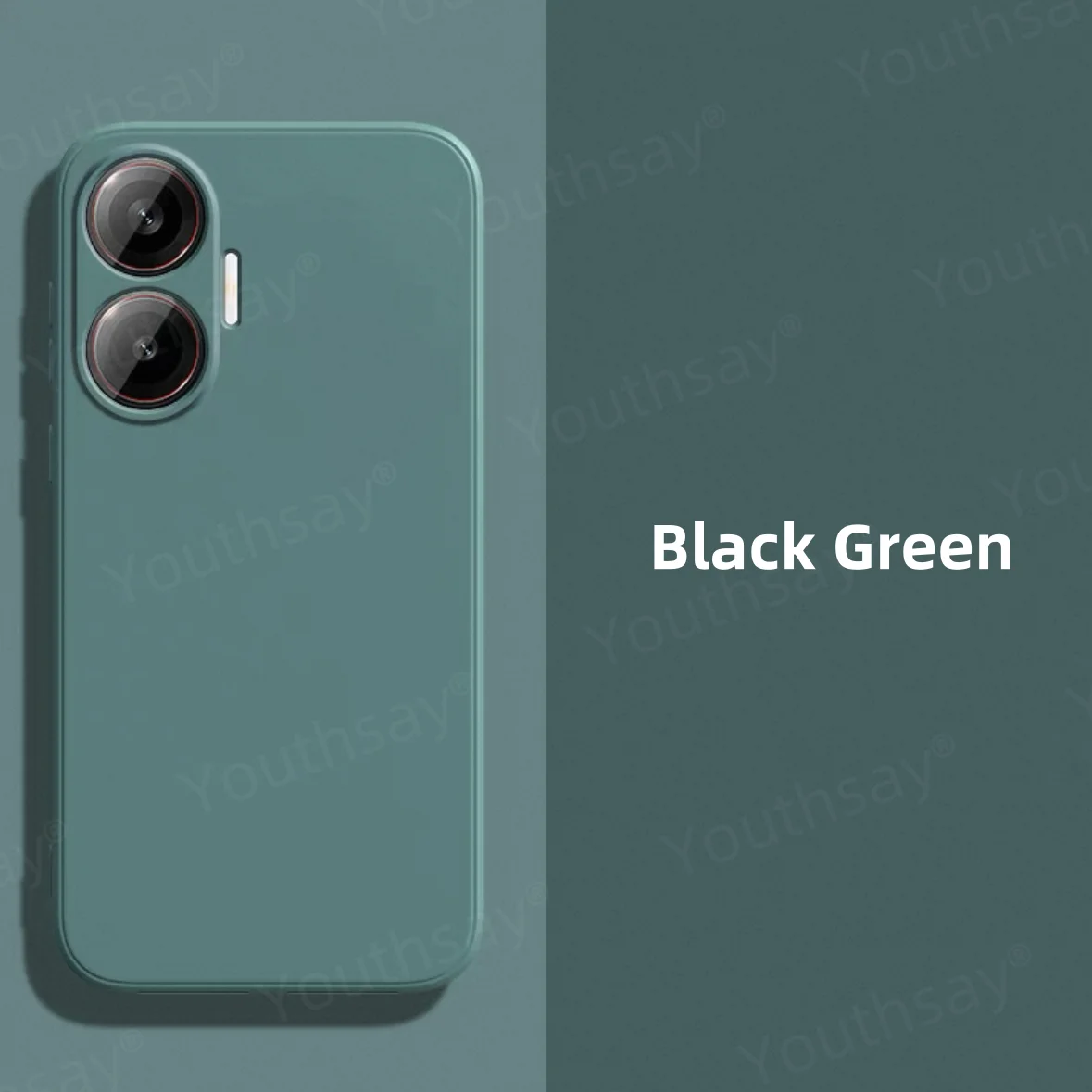 Soft Liquid Silicone TPU Phone Case with Camera Protector and Bumper Design