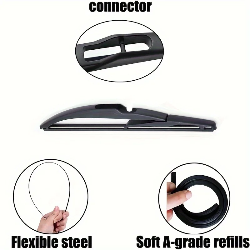 10" Rear Wiper Blade  Windshield Windscreen Tailgate Window For Renault Scenic 2 II Grand Scenic 2 2003 - 2009 2