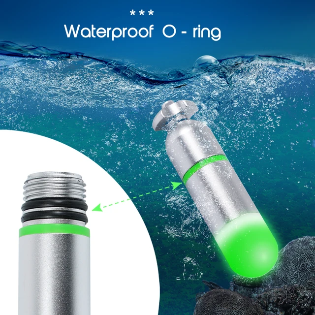 Bâton Lumineux Plongée Vert - Lampe Stroboscopique Étanche 91m - Sécurité Plongée Sous-Marine