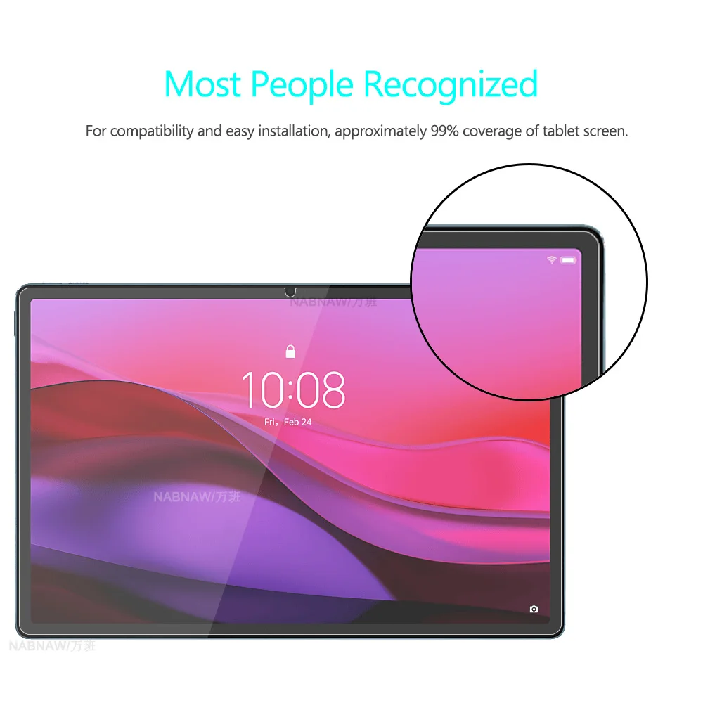 2 Pieces HD Scratch Proof Tempered Glass Screen Protector For Lenovo Yoga Tab Plus 12.7 2025 TB520FU Tablet Hard Protective Film 3