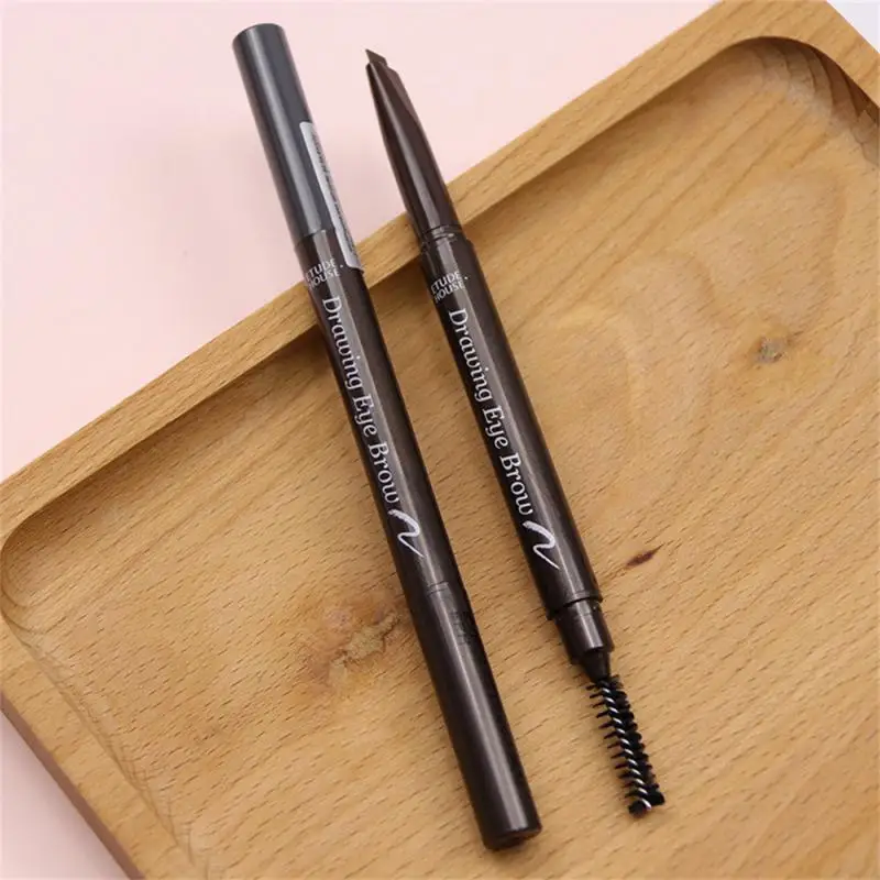 

Natural Makeup Double Heads Automatic Eyebrow Pencil Waterproof Long-lasting Easy Ware Eyebrow Pen With Eyebrow Brush cosmetics