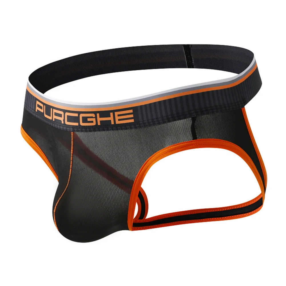 

Men's Sexy Jock Strap Underwear Low Waist Ice Silk Jockstraps Breathable Briefs for Lingerie Multiple Colors Available