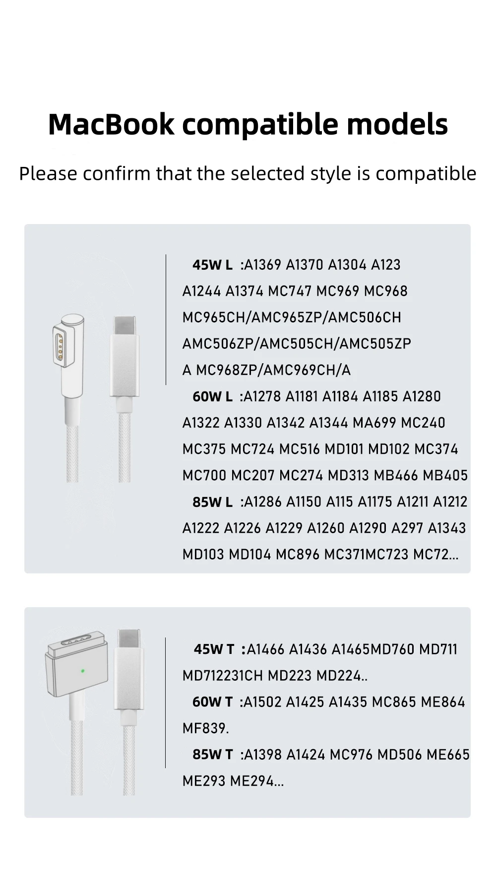 Product overview cable