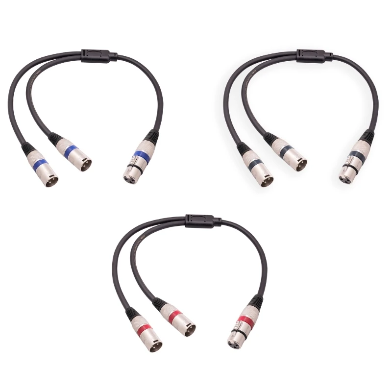 

U75A 3Pin XLR Female to Dual-XLR Male Patch Balanced Microphone Audio Cable Cord
