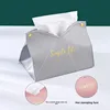 Fashion Car Tissue Box Desktop Table Napkin Holder Case Storage Box Desktop PU Leather Tissue Container Bathroom Home Decortion 4