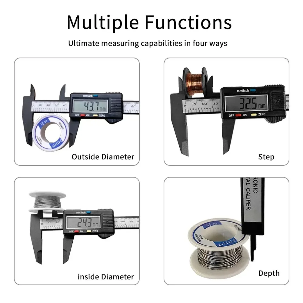 Precision Carbon Fiber Digital Measuring Caliper