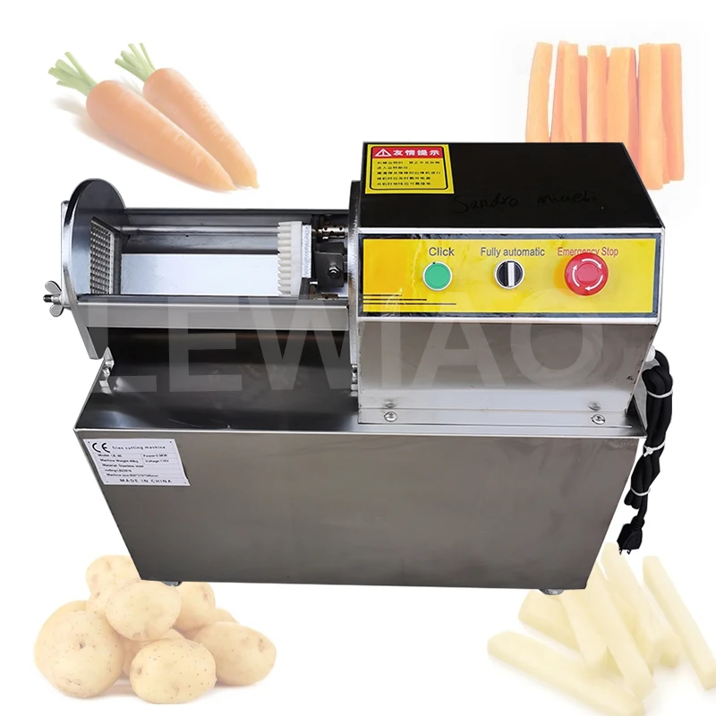 

Industrial Electric Cassava Carrot Strip Cutter Machine Automatic French Fries Cutting Maker