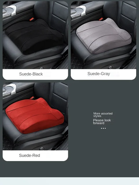 Car Booster Seat Cushion For Driver Hip Pain Raised Memory Foam Height Seat  Protector Washable Cover For Short People Pad Mats - AliExpress