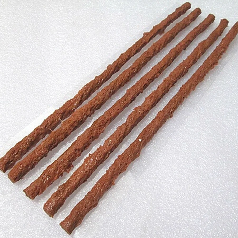 

30pcs tire tread depth gauge tire repair strings rubber strip, tubeless tire repair refills for tires for car, bike, Patches