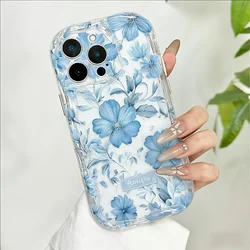 Elegant Sweet Blue Floral Phone Case Cover for Redmi K40S (1)