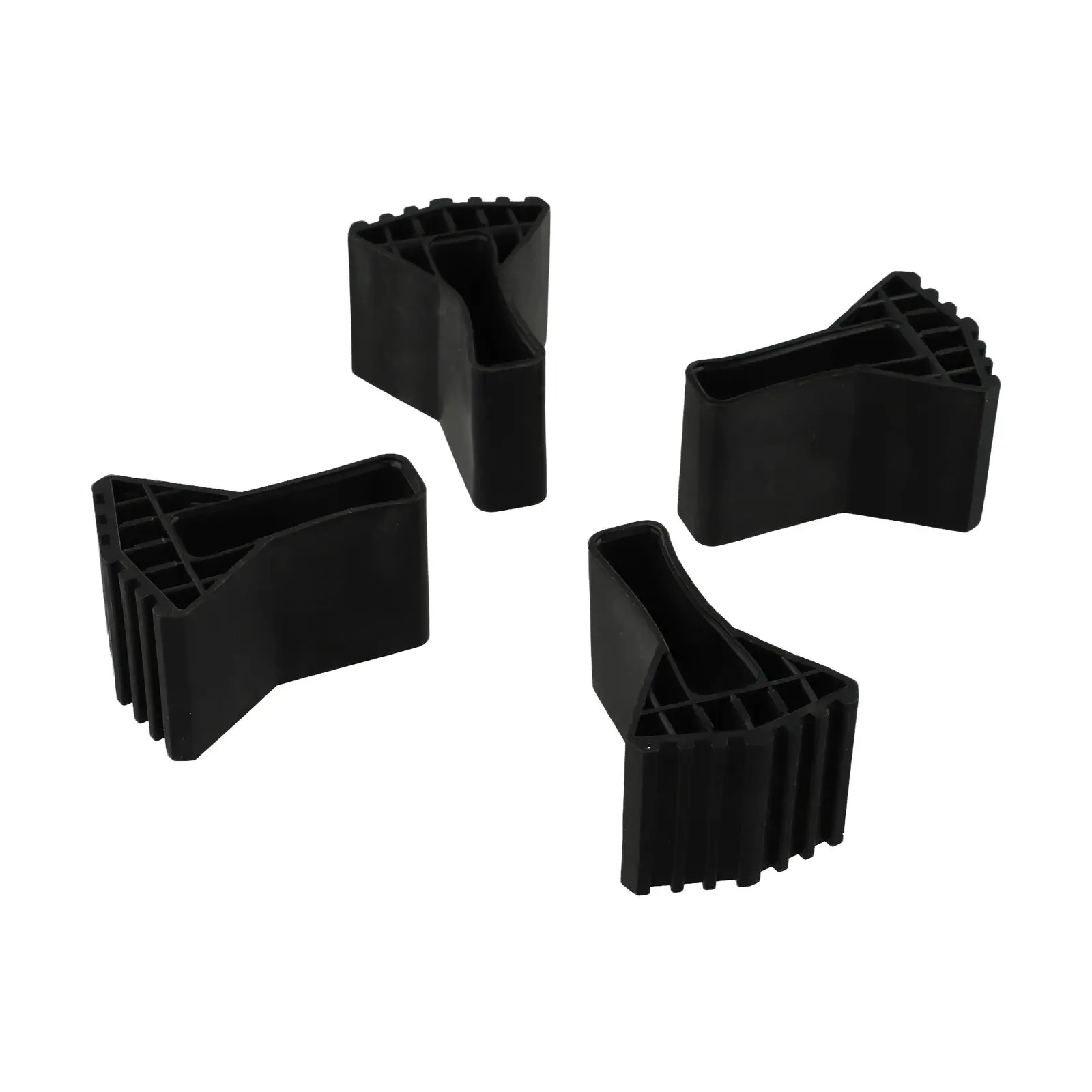 4/6Pcs Non-slip Ladder Foot Pad Foot Covers Rubber Furniture Mat Leg Chair Replacement Protectors Cover Ladder Foot Pad Black