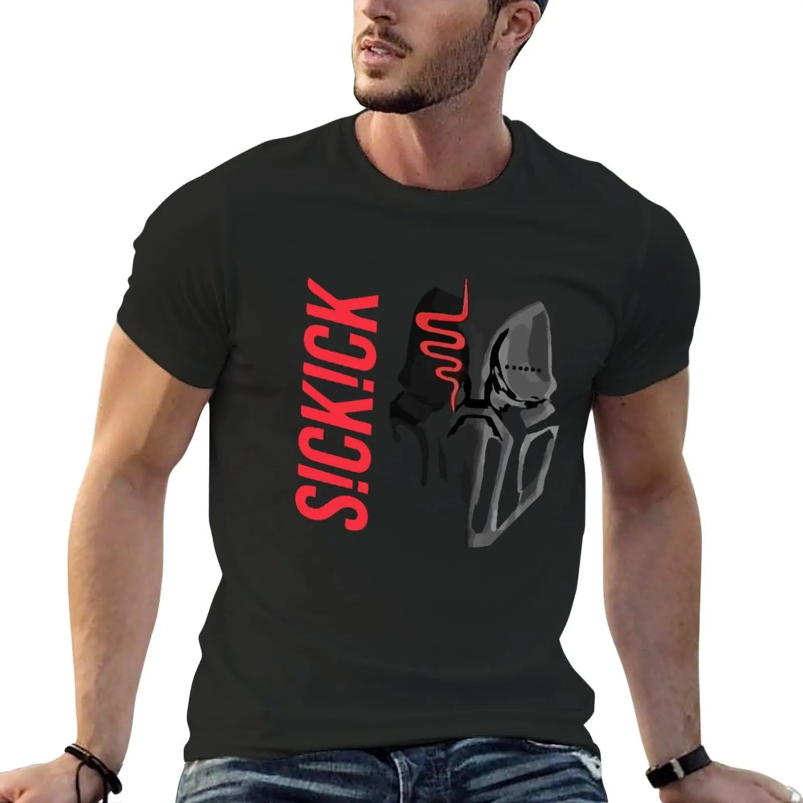 New Sick-S!Ckk!Ck T-Shirt Cute Tops Tee Shirt Mens T Shirt Graphic