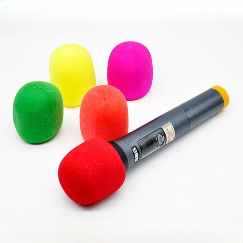 Thickened Microphone Sponge Cover Solid Color Microphone Windproof Sponge Protective Cover KTV Bar Microphone Anti Drop Cover