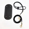 3Pcs Black Oval