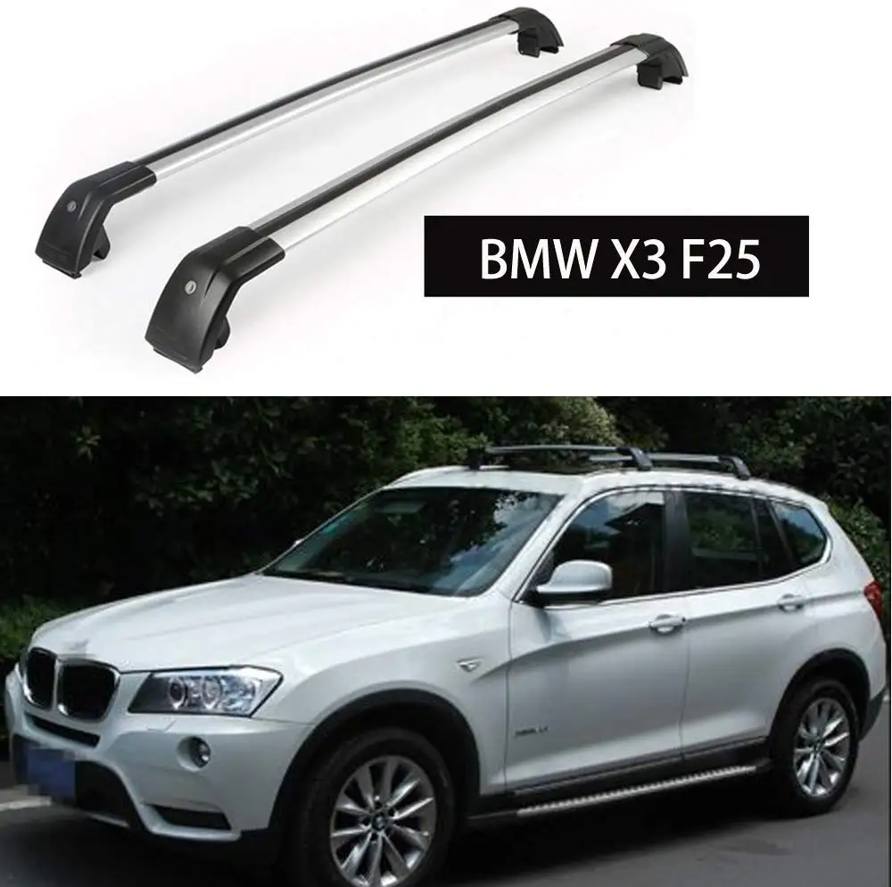 2Pcs Lockable Roof Rack Cross Bars Crossbar Baggage Luggage Rack