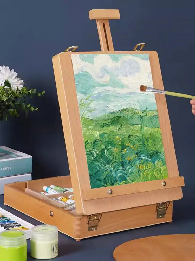 그림 여행용 아트 드로잉 테이블 이젤, 휴대용 드로잉 스탠드, 그림 상자, 아티스트용 전문 그림 미술 용품
