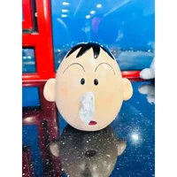 Cartoon Paper Roll Maker Creative Bathroom Storage Rack Non Perforated Toilet Paper Wall Hanging Resin Paper Roll Rack Resin 1