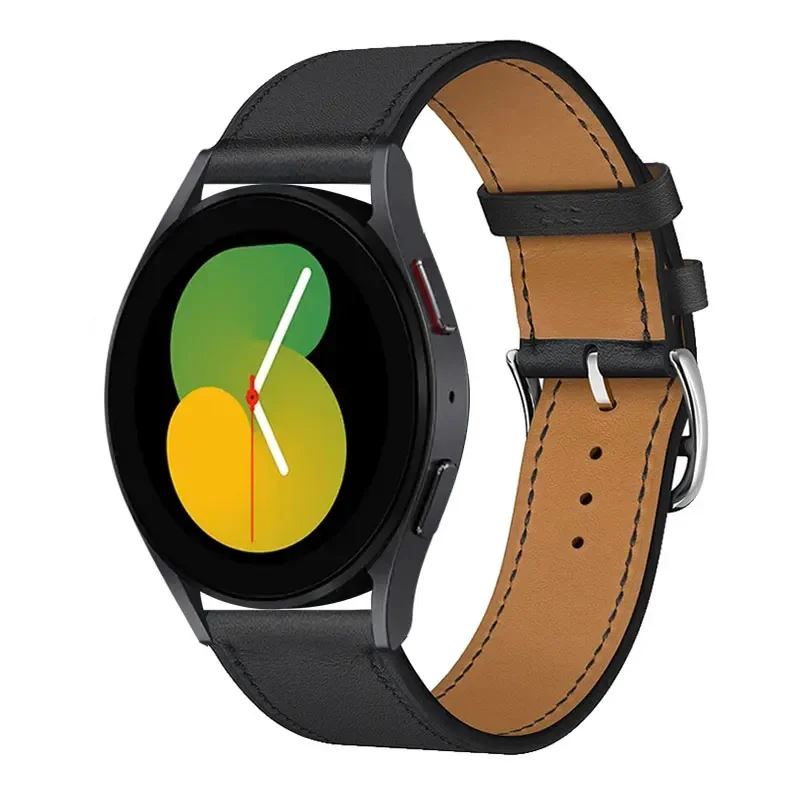 Premium Leather Watch Band Strap - Sporty and Elegant Design, 20-22mm Adjustable Size,