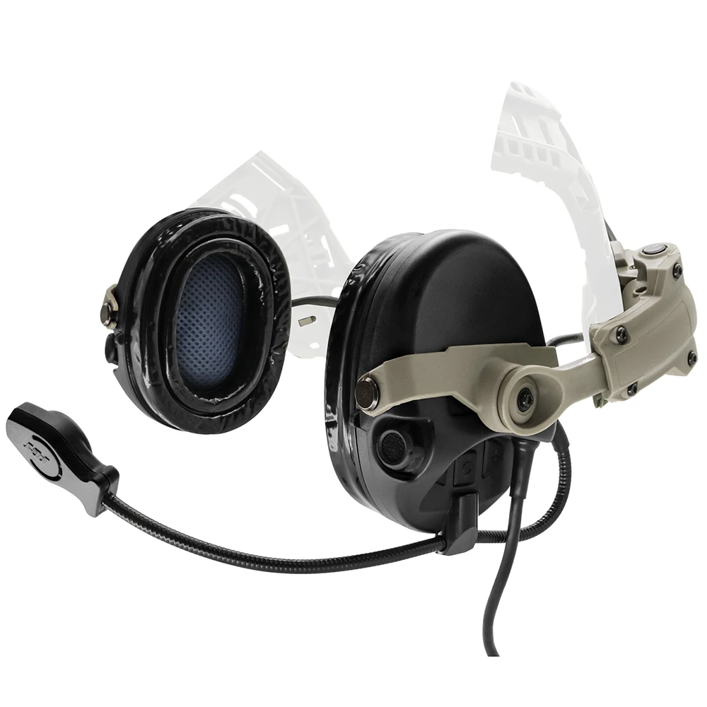 Silicone Noise Cancelling Protective HEADSET, Sports Helmet ARC Rails for SORDIN Noise Cancelling Headset