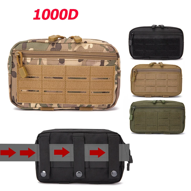 

Outdoor Waist Bag for Tactical Vest Chest Waist Pack Utility Tool Pouch Tactical EDC Camping Hunting Hiking MOLLE Belt Bags