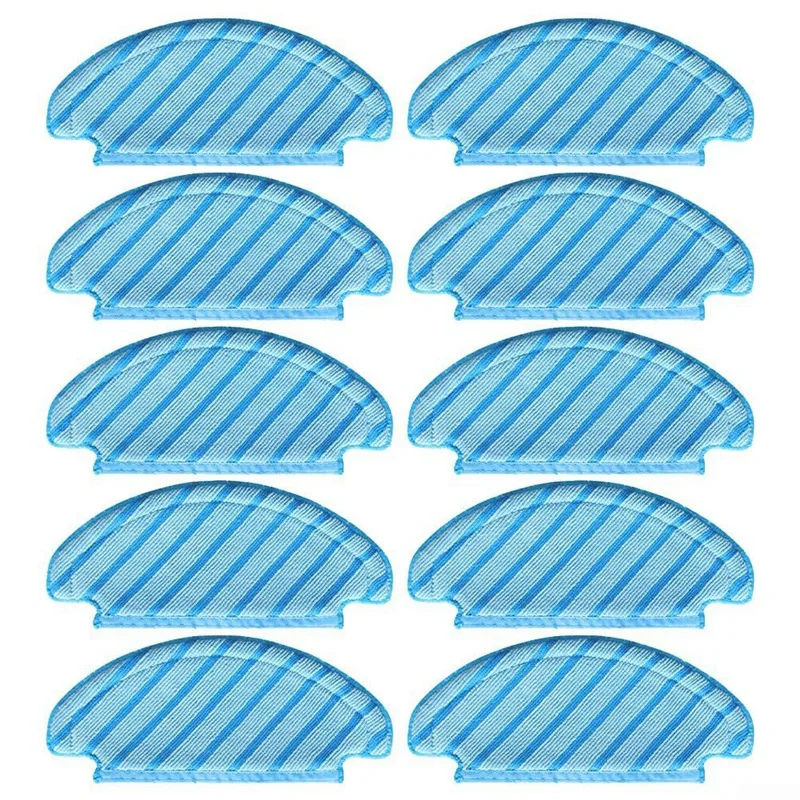 

10 шт./упаковка, сменные насадки на швабру для пылесоса Ecovacs N8,N8 + T8 T9, моющиеся аксессуары из микрофибры для очистки пола
