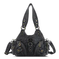 Angelkiss Women Handbags Soft Tote Bag Small Top-handle Fashion Satchel Multi-Pockets Crossbody Shoulder Bag Hobos Phone Pack 2
