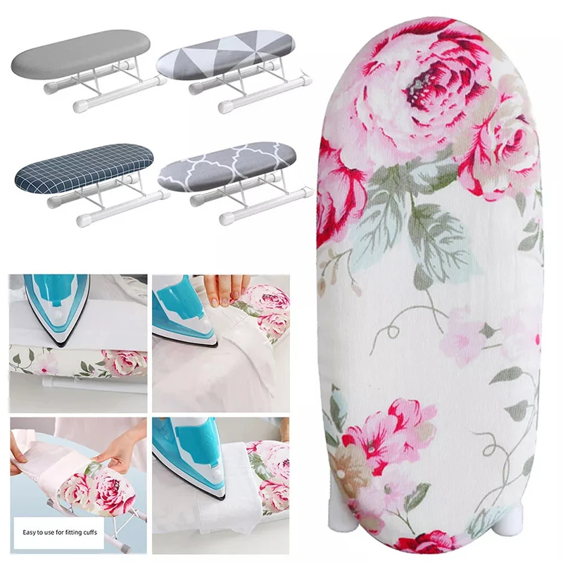Portable Mini Ironing Board Rack for Clothes Sleeves and Shirts Small Size Easy to Store and Carry Lncluding Bracket