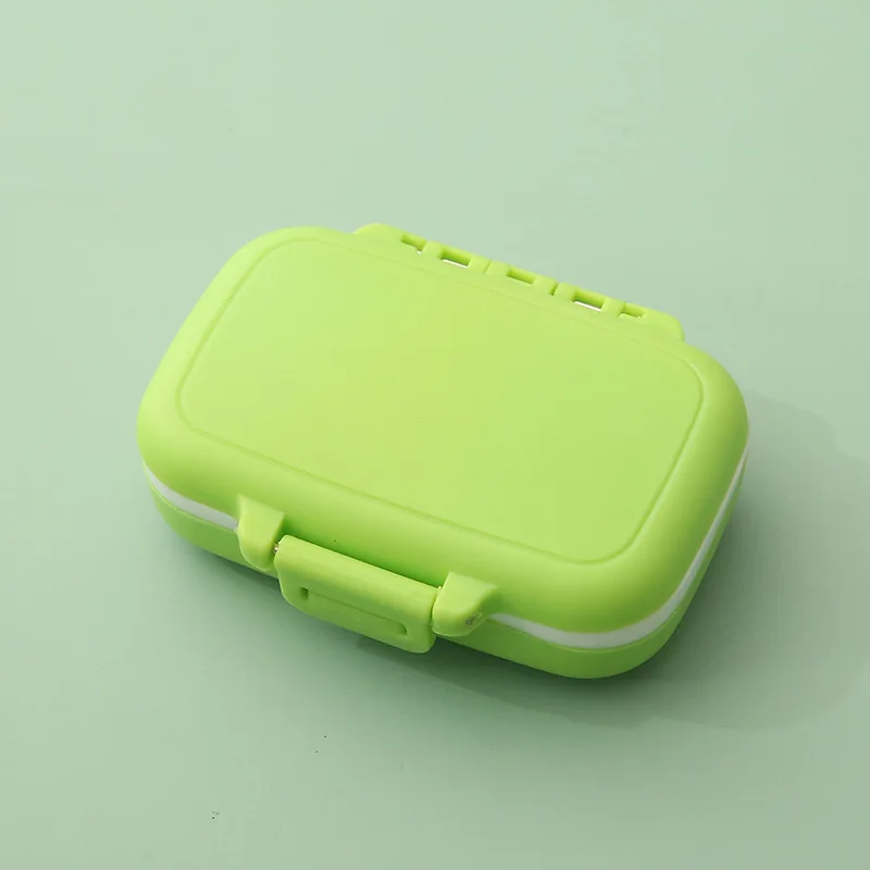 Compact Portable Pill Organizer with 3-Compartment Storage