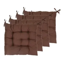 4PCS Square Dining Chair Cushion Thickened Non-slip Tether Living Room Office Chair Cushion Garden Sofa Cushion 40x40cm 2
