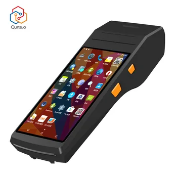 5.5 Inch Touch Screen Handheld PDA 4G Android POS Machines All In One Handheld Terminal Build In 58MM Receipt Label Printer 1