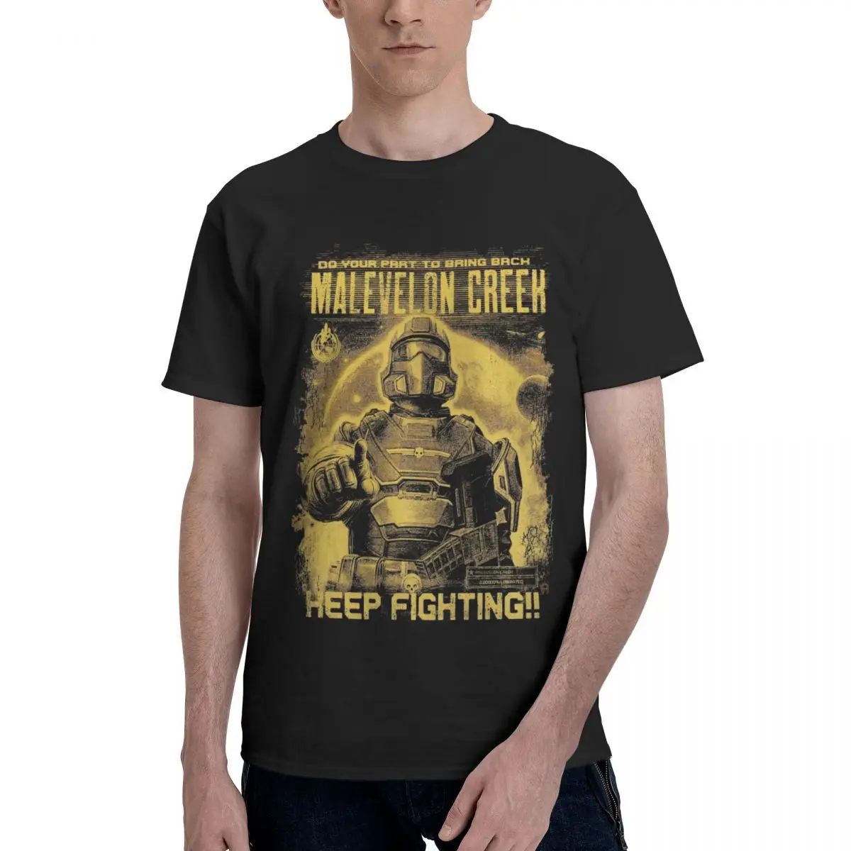 Helldivers 2 Return Malelon Creek Fan Art T Shirt Uomo 100% Cotone T-Shirt O Collo Tees Abbigliamento Manica Corta 4Xl 5Xl