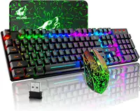 MAMBASNAKE x ZIYOU LANG T3 Wireless Gaming Keyboard and Mouse Combo Rainbow Backlight