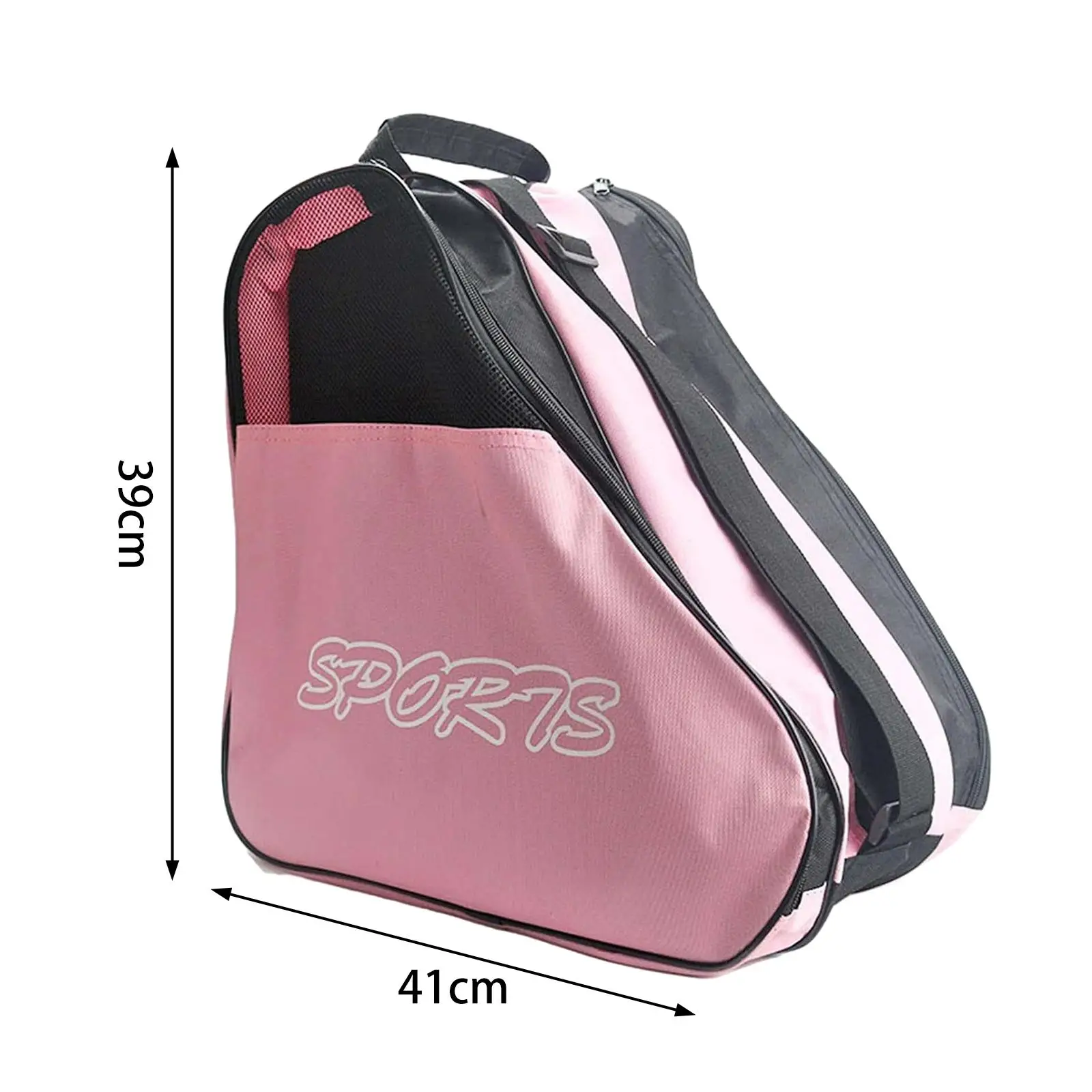 Roller Skates Bag Large Capacity Adjustable Shoulder Strap Breathable Carrier Skating Shoes Bag for Boys Kids Men Women Girls