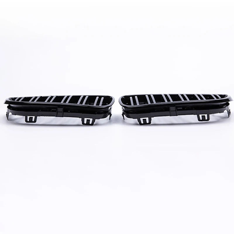 Auto Vorderen Stoßfänger Gitter Niere Glanz Schwarz Racing Grill Für BMW 2  Serie F22 F23 F87 M2 Doppel Lamellen Matte grille Auto 14-18 - AliExpress