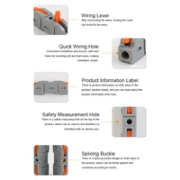 20/34/50PCS Lever Wire Connectors, 1 to 1 Inline Assemblable Wire Connector, Electrical Connectors Wire Terminals - Image 3